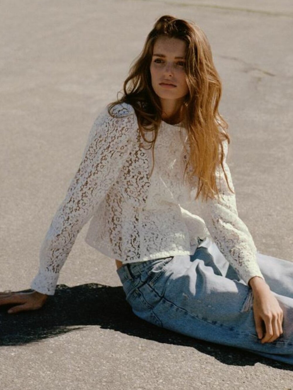 Zara White Lace Jacket